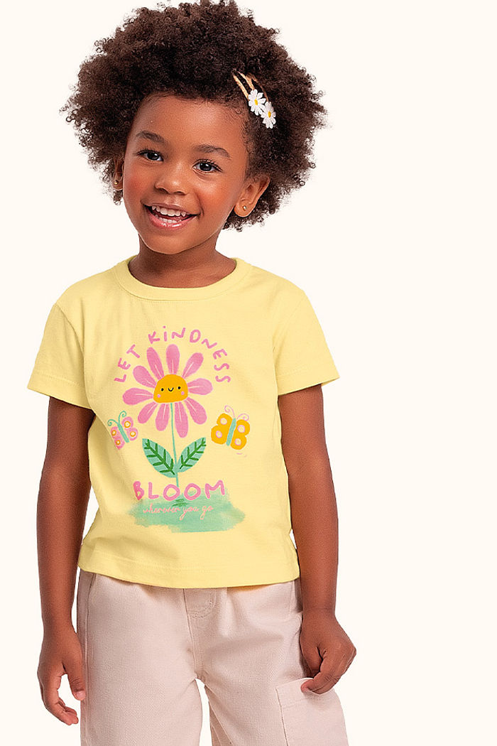 Blusa jardim em meia malha