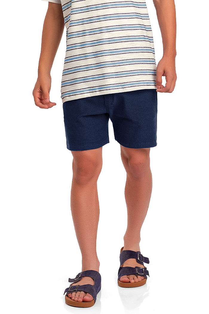 Bermuda juvenil em moletinho beach vibes