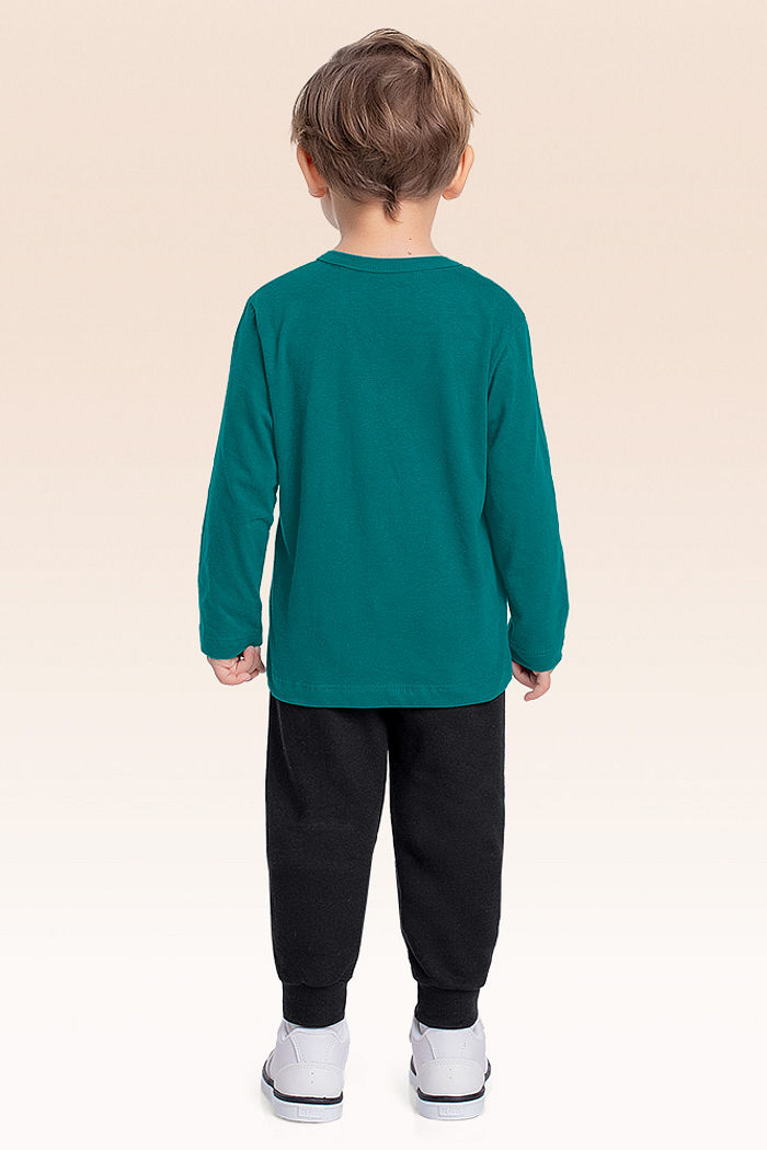 Conjunto camiseta manga longa e calça