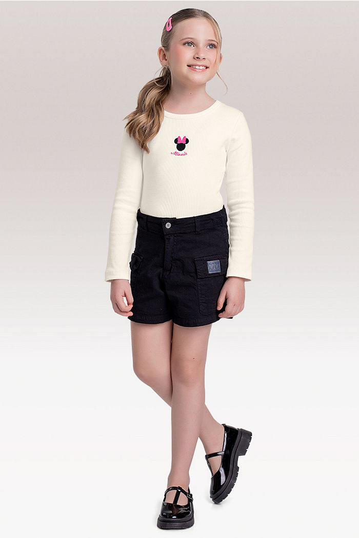 Blusa manga longa Minnie