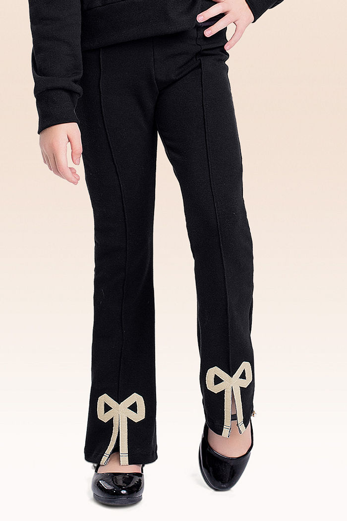 Calça em moletom laço