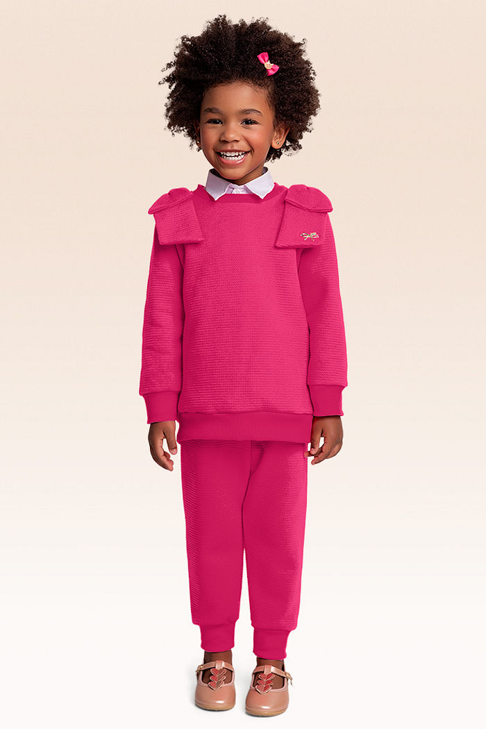 Conjunto blusão e calça moletom