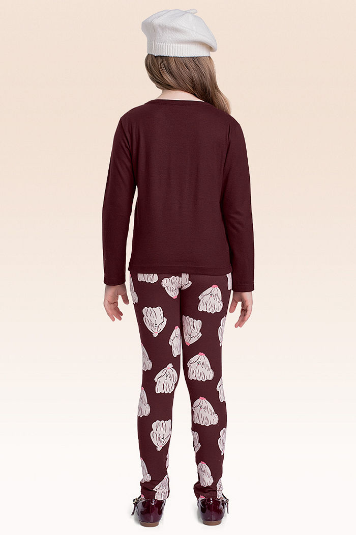 Conjunto blusa manga longa e legging