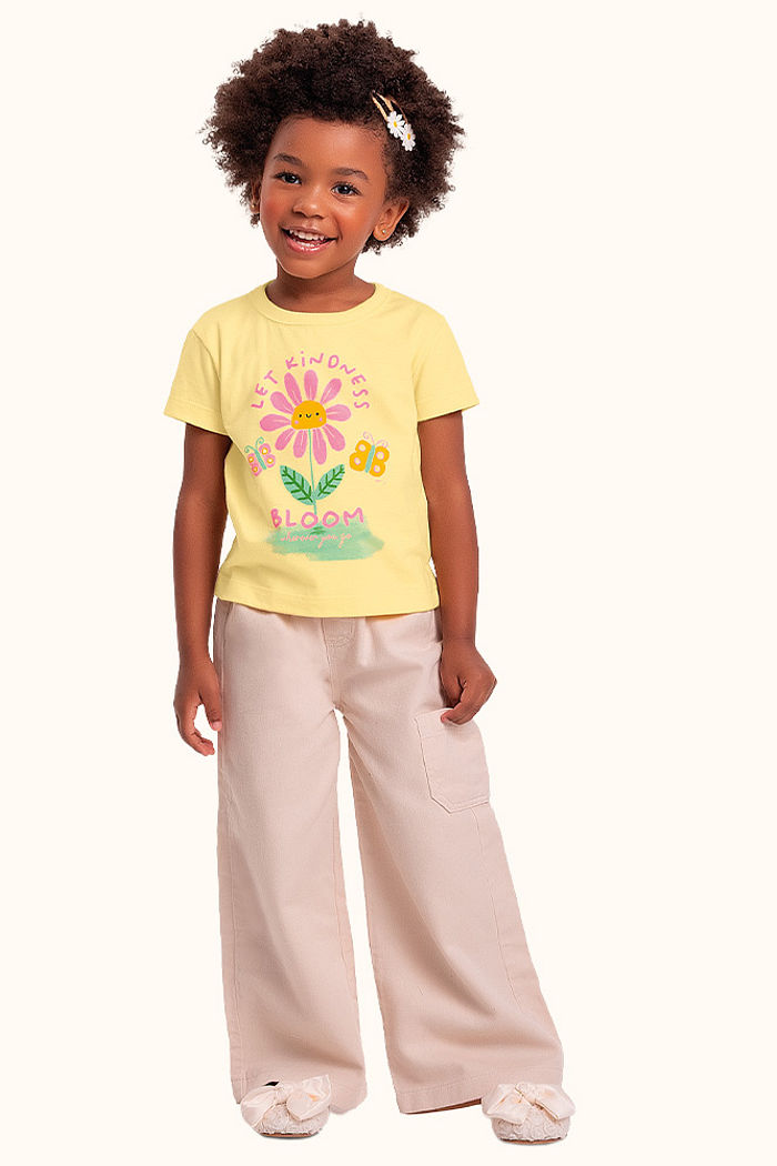 Blusa jardim em meia malha