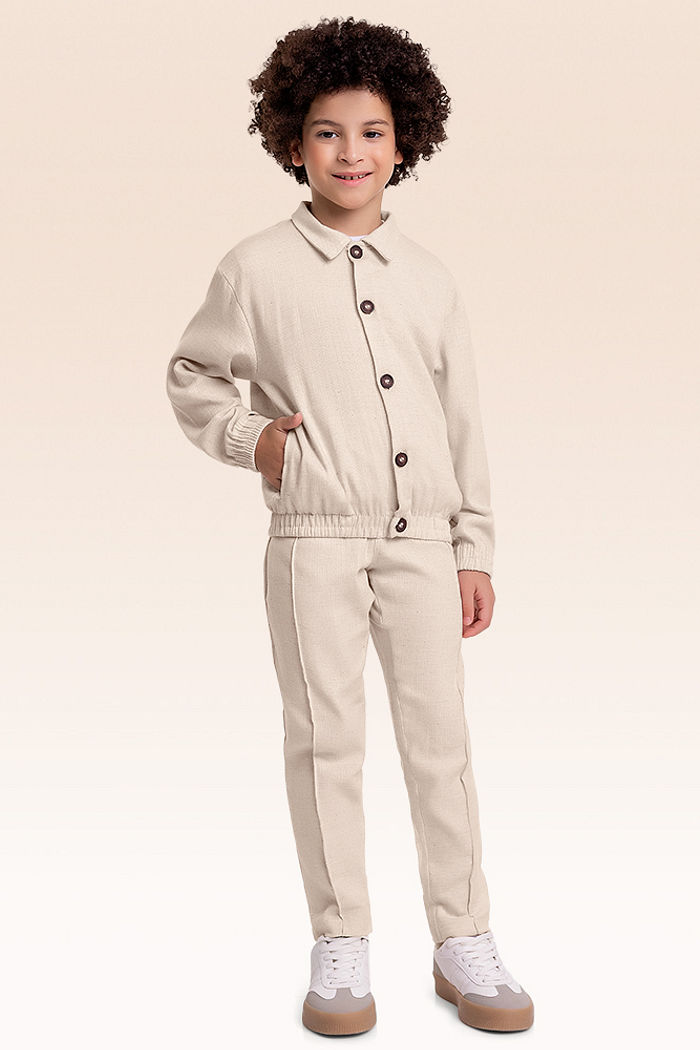 Casaco aberto em alfaiataria