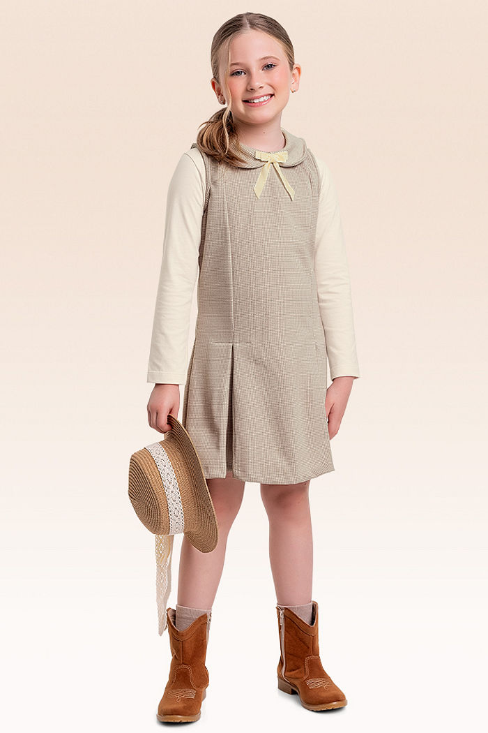 Conjunto blusa manga longa em meia malha