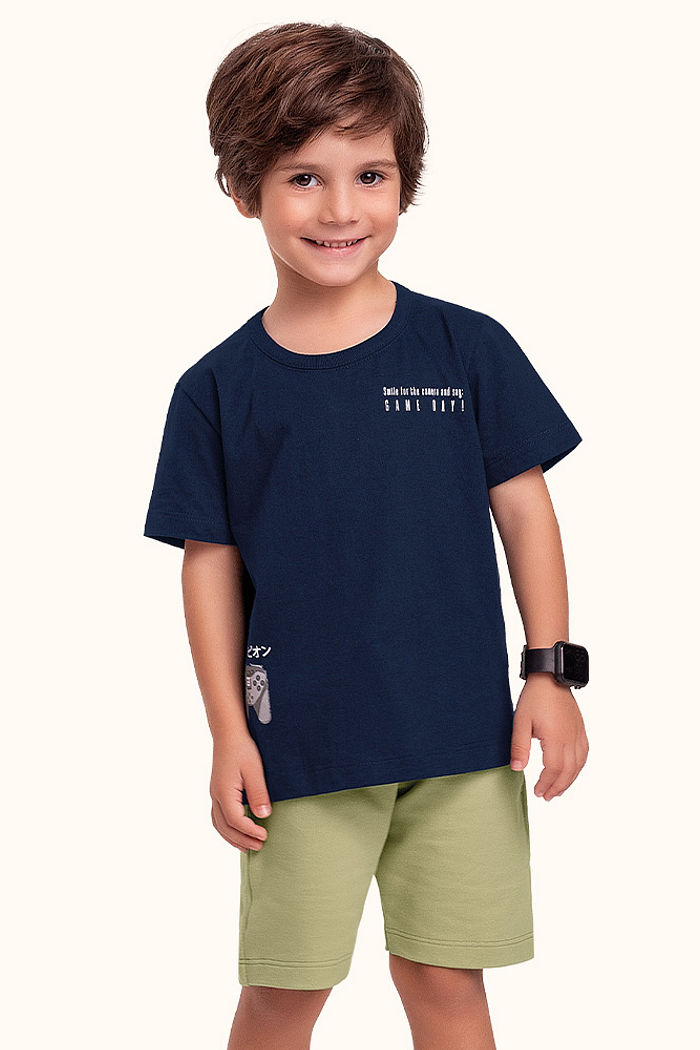 Camiseta gamer em meia malha