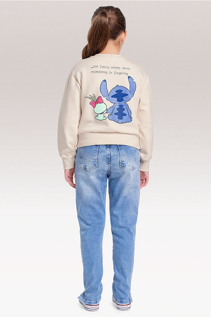 Blusão em moletom Lilo & Stitch