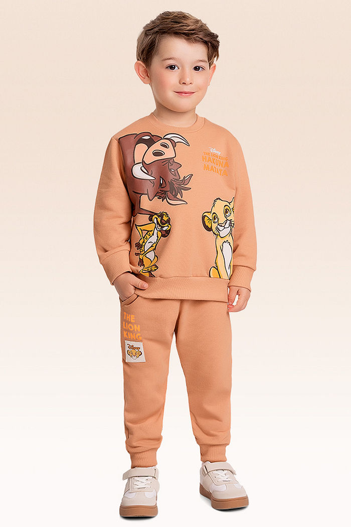 Conjunto blusão e calça Rei Leão
