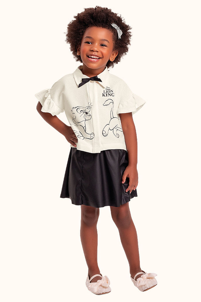 Camisa em malha florence rei leão