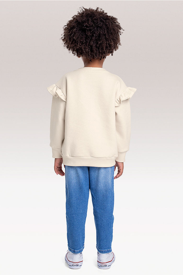 Blusão em moletom Lilo & Stitch