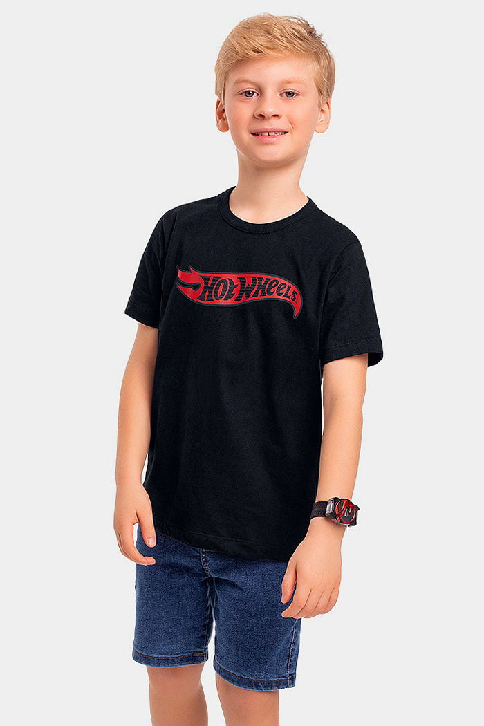 Camiseta com relevo 3d Hot Wheels