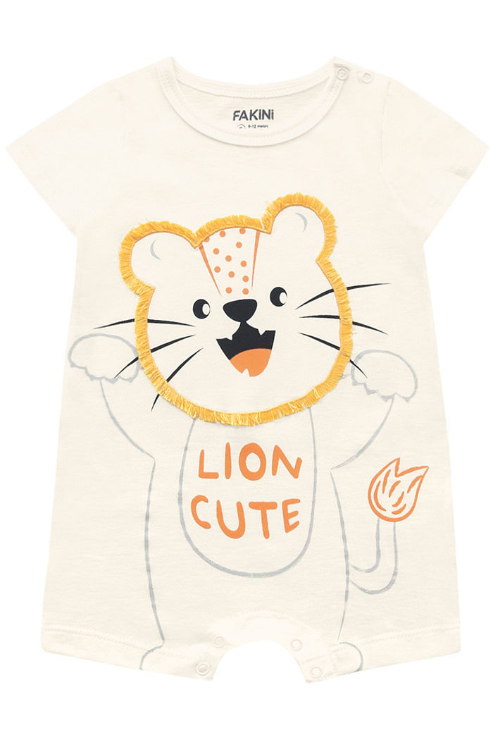 Macacão em meia malha leão