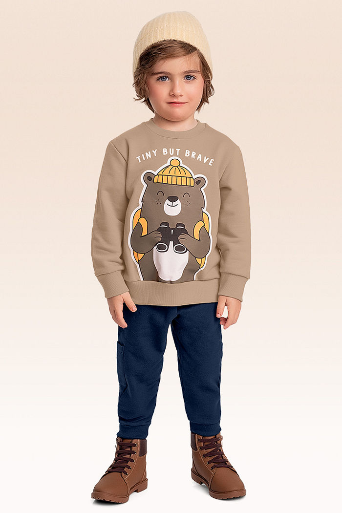 Conjunto blusão e calça moletom