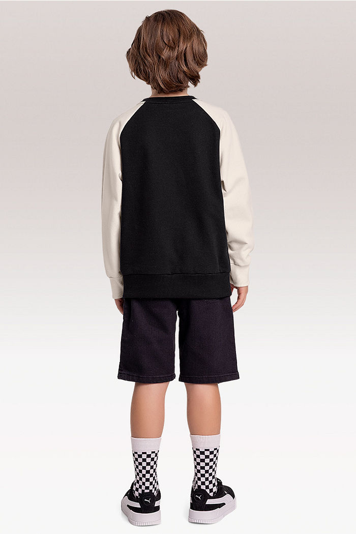 Blusão em moletom Hot Wheels