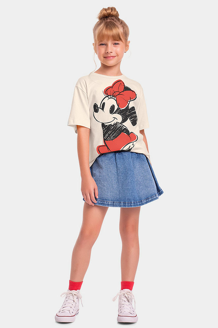 Blusa manga curta Minnie Mouse