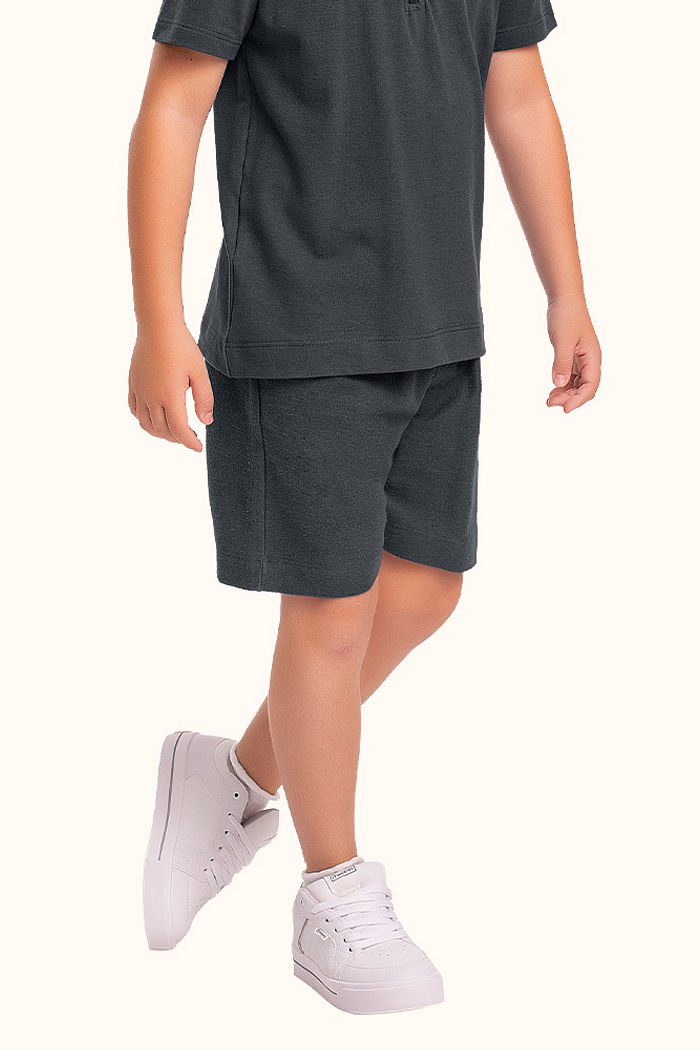 Bermuda em moletinho com bolso