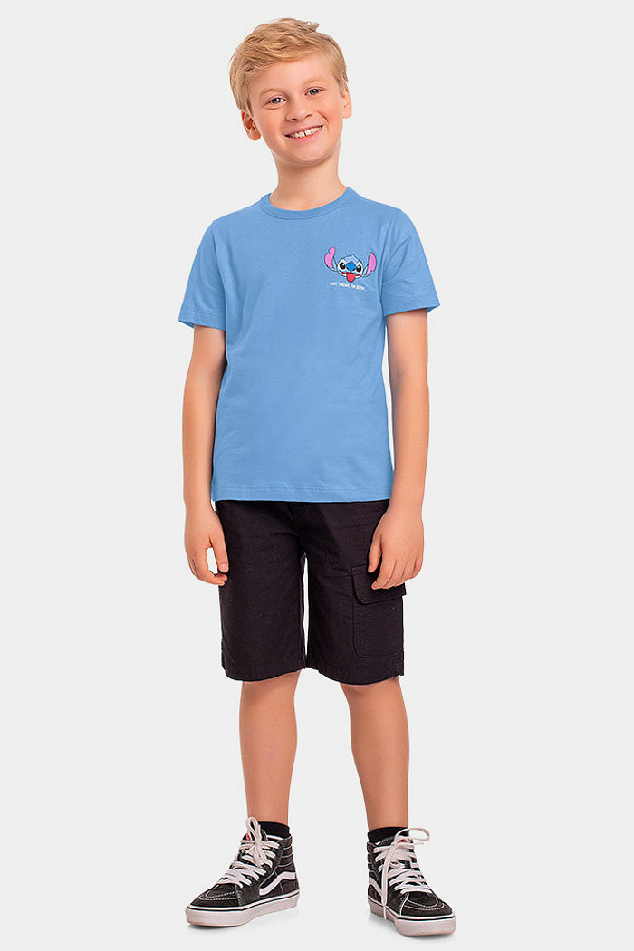 Camiseta manga curta Lilo & Stitch