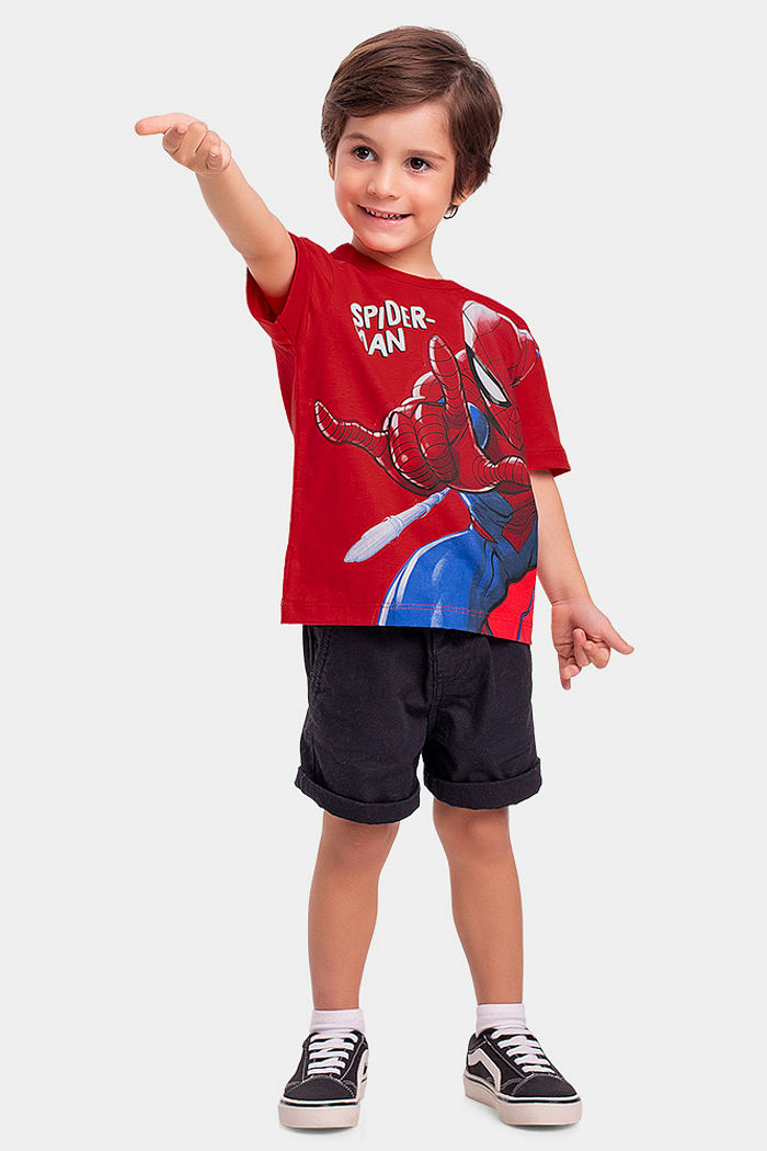 Camiseta com relevo em 3d spider-man