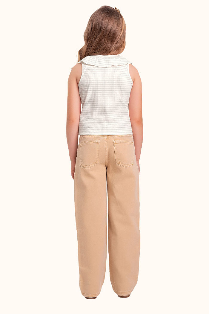 Blusa em ribana lurex com botão decorativo e lastex