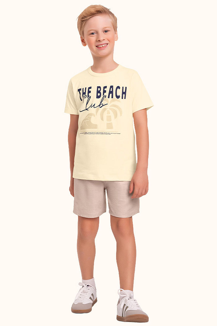Camiseta em meia malha the beach club