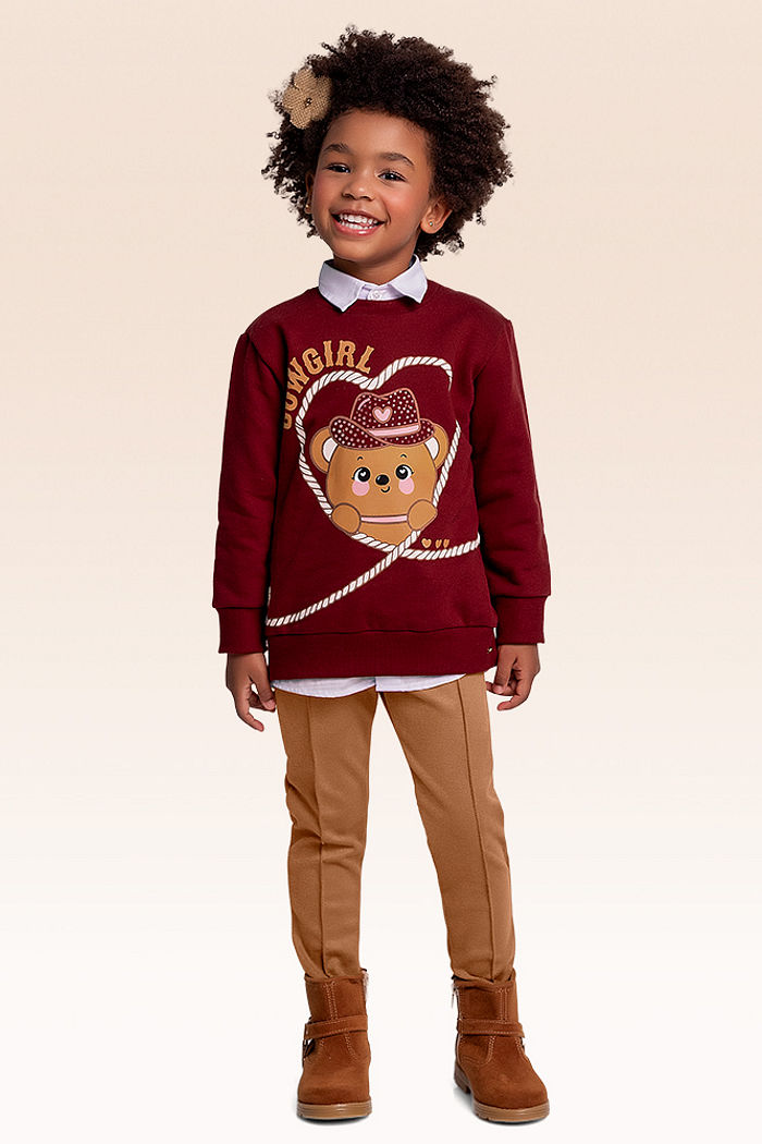 Conjunto blusão e legging