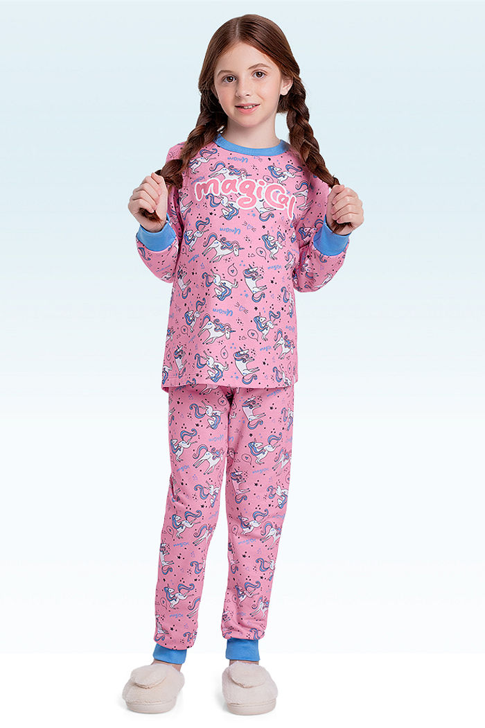 Conjunto pijama blusão e calça