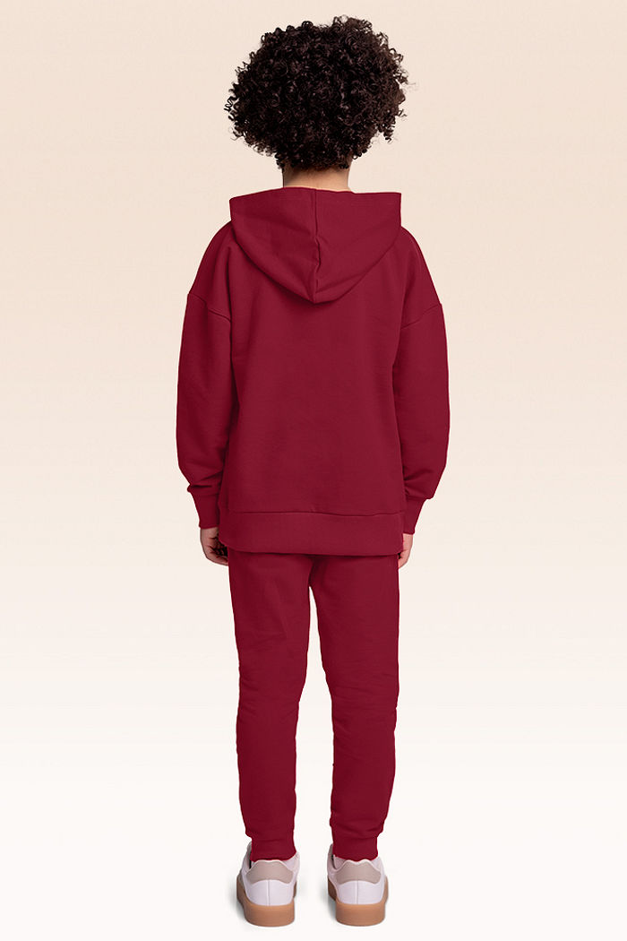 Conjunto blusão com capuz e calça