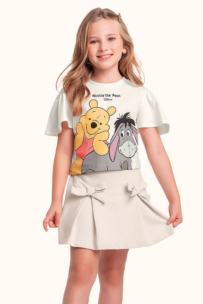 Blusa Ursinho Pooh em meia malha
