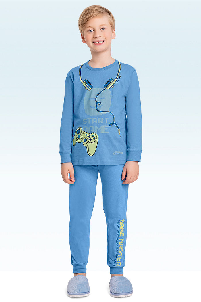 Conjunto pijama camiseta manga longa e calça