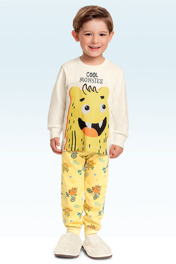 Conjunto pijama camiseta manga longa e calça