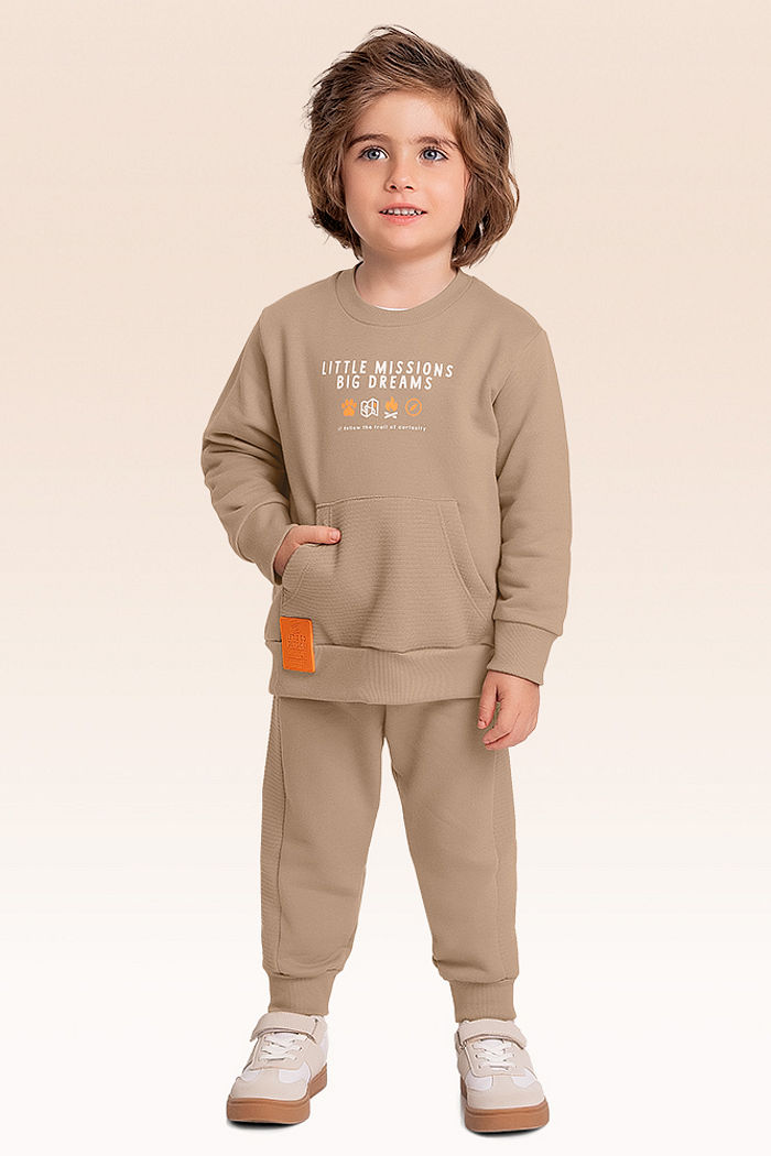 Conjunto blusão e calça moletom