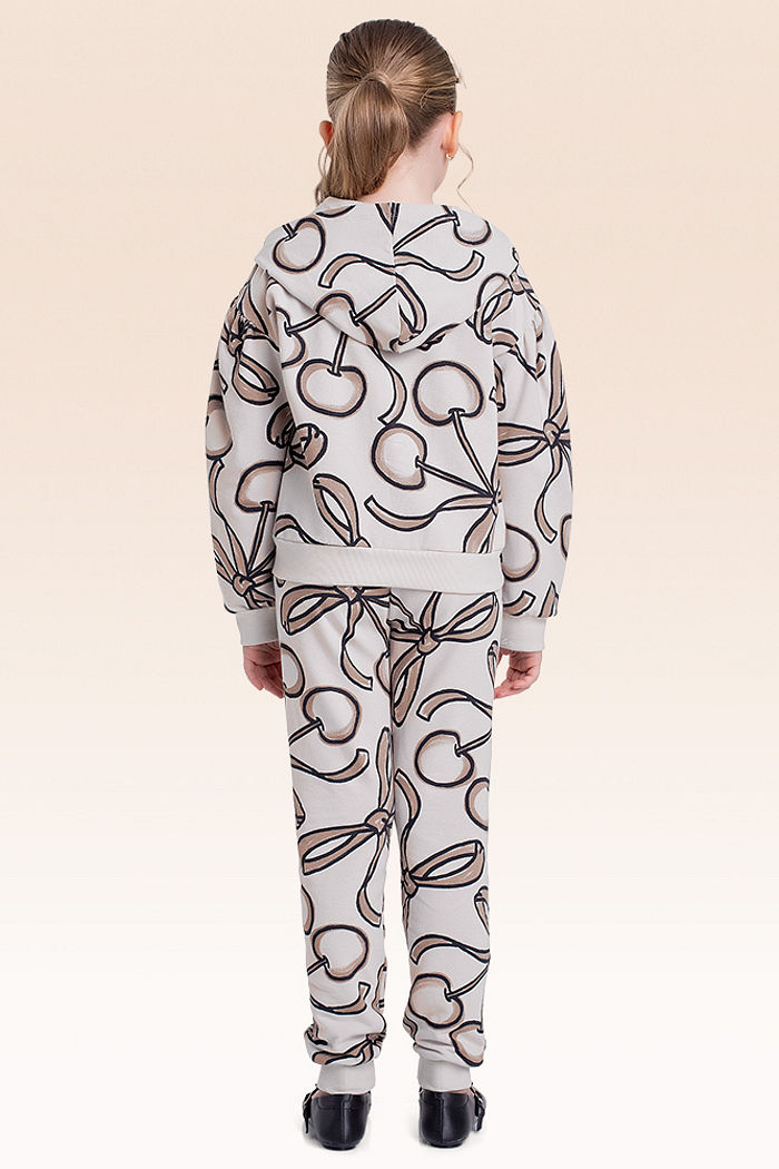 Conjunto jaqueta com capuz e calça