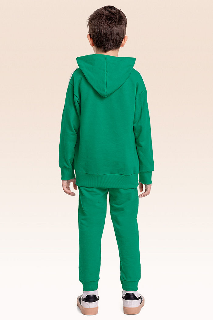 Conjunto blusão com capuz e calça