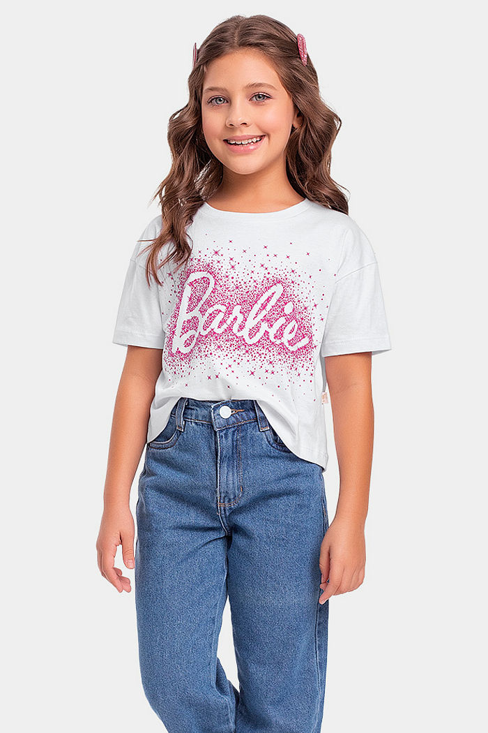 Blusa Barbie detalhe em glitter