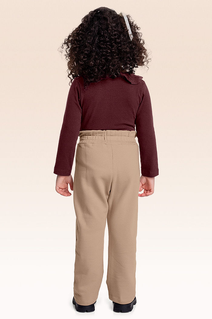 Calça em moletom com laço
