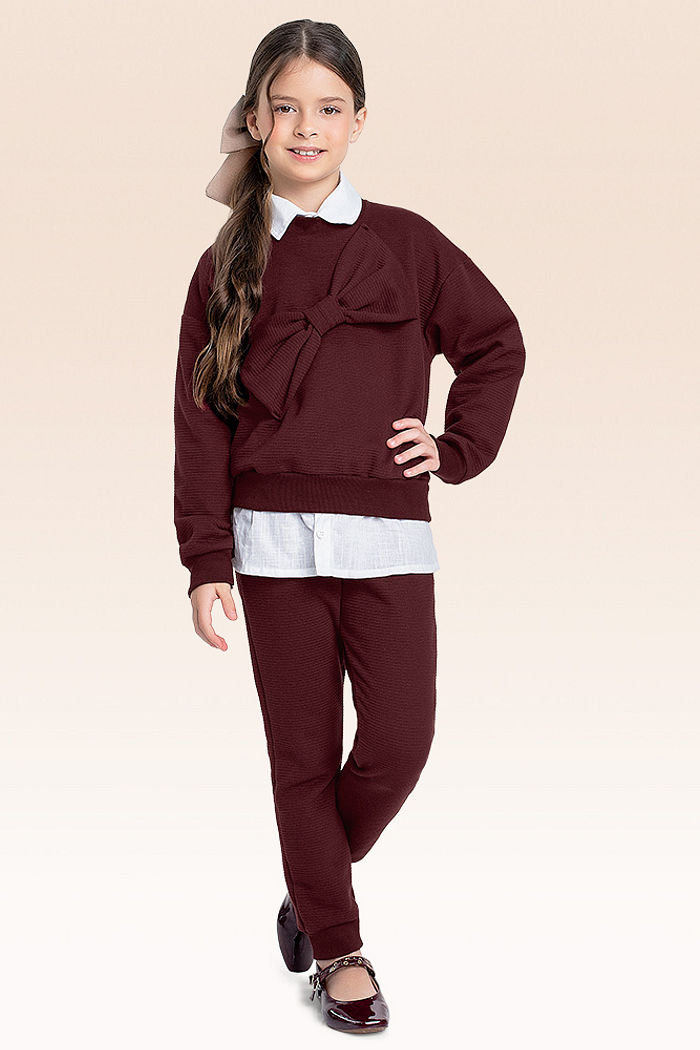 Conjunto blusão e calça moletom