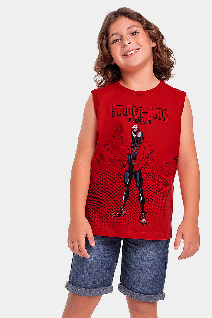 Regata em meia malha Spider-Man