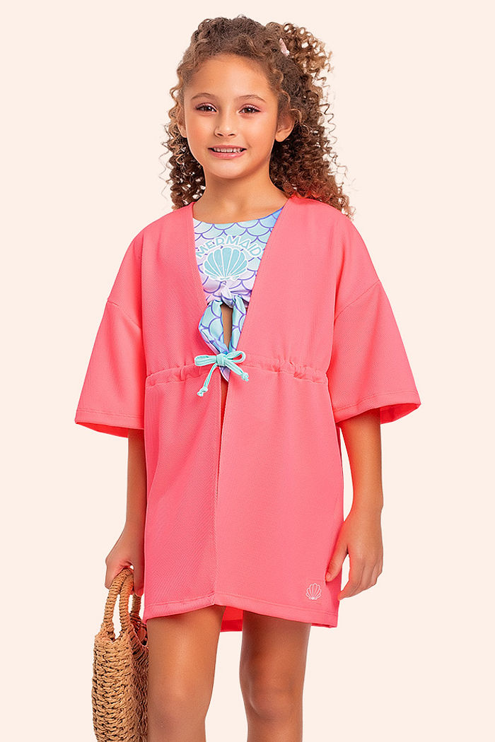 Saída de praia com cordão com regulagem