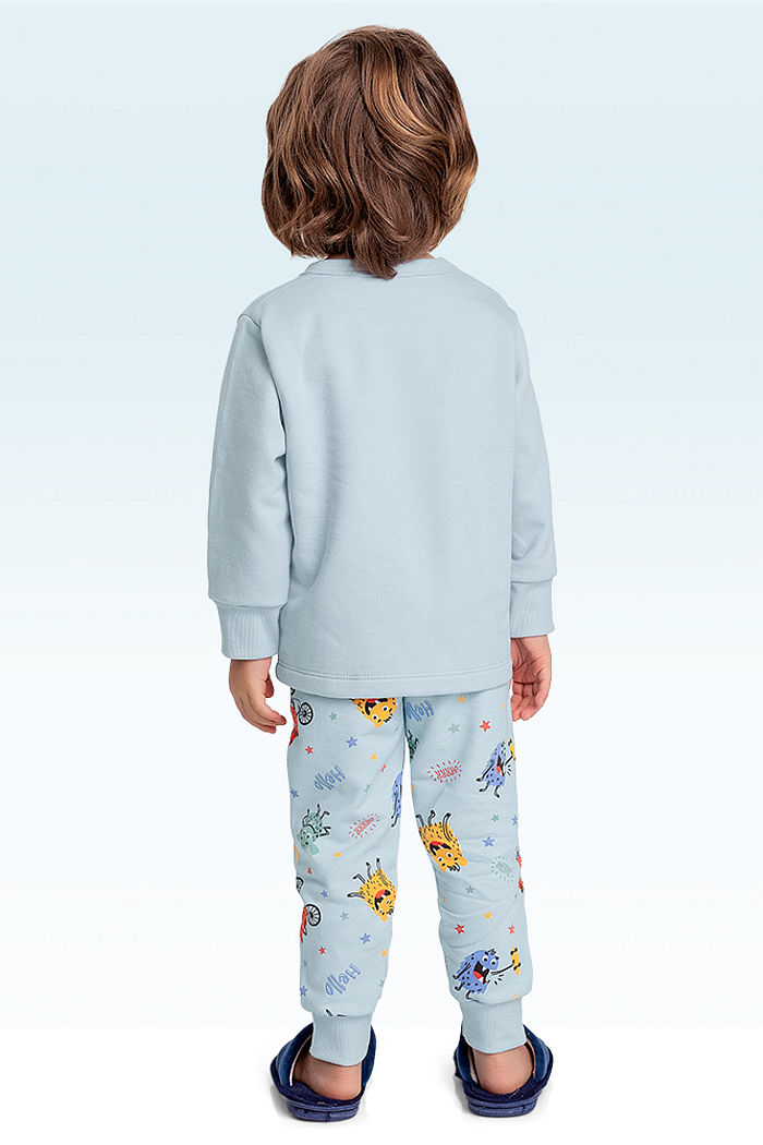 Conjunto pijama blusão e calça