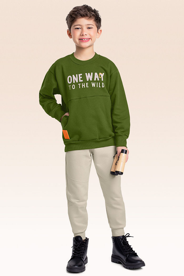 Conjunto blusão e calça moletom