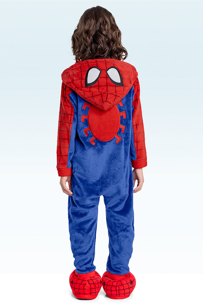 Kigurumi homem aranha em fleece