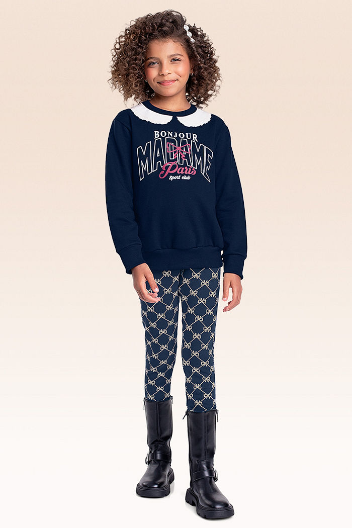 Conjunto blusão e legging