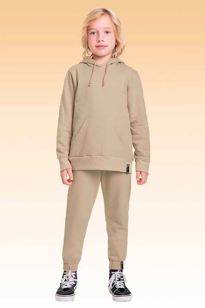 Blusão com capuz em moletom