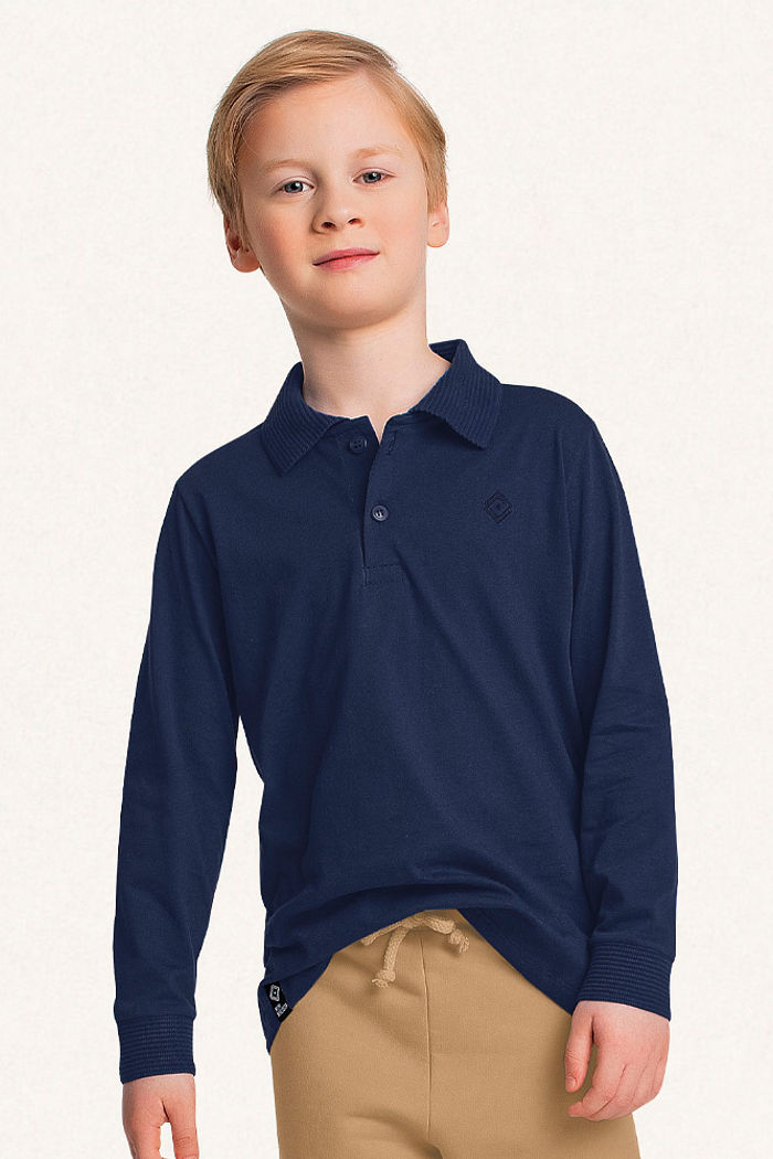 Camisa polo em meia malha minimalista