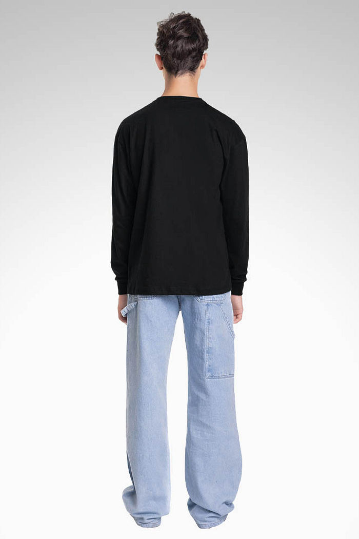 Camiseta manga longa em meia malha