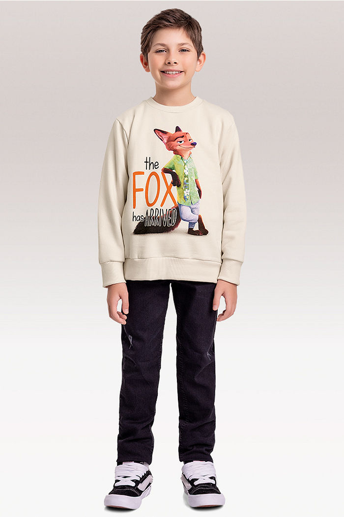 Blusão em moletom Zootopia