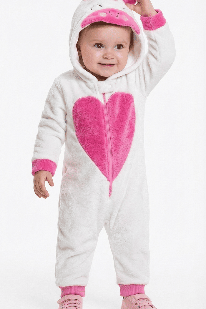 Kigurumi unicórnio em fleece