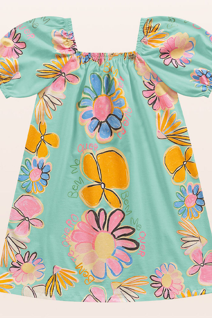 Vestido em meia malha bem me quer