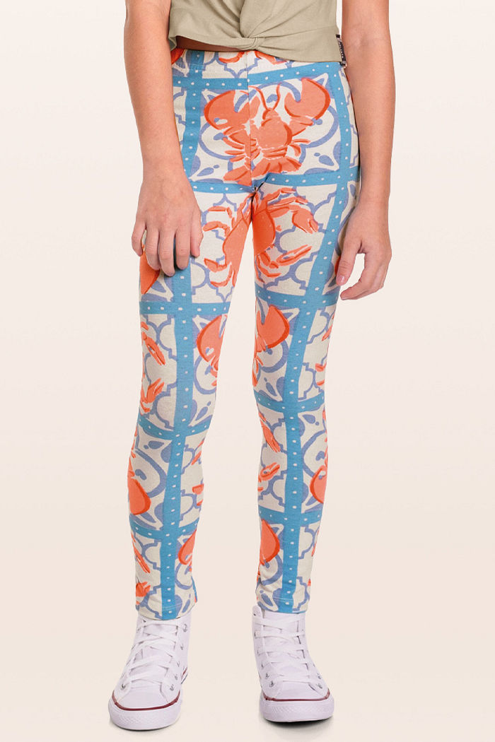 Legging em cotton leve lagosta